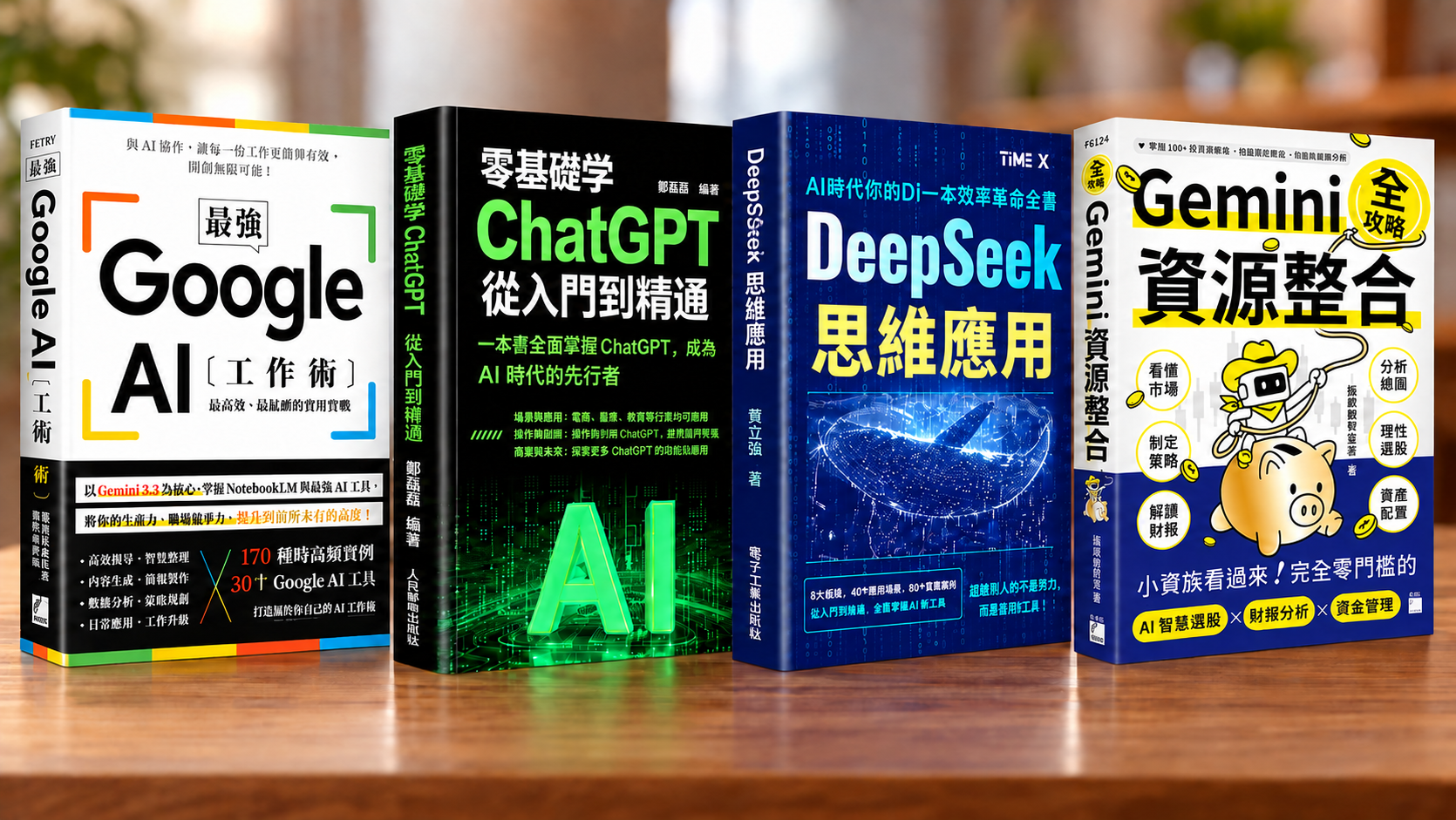 四本 AI 實用讀物展示